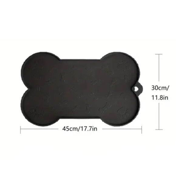 Silicone Dog Feeding Mat - Waterproof Non-Slip Pet Bowl Pad for Dogs & Cats - Picture 2 of 7